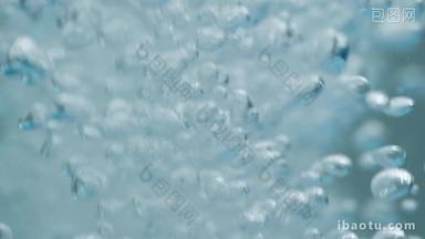 水泡气泡呼吸溺水游泳空镜头